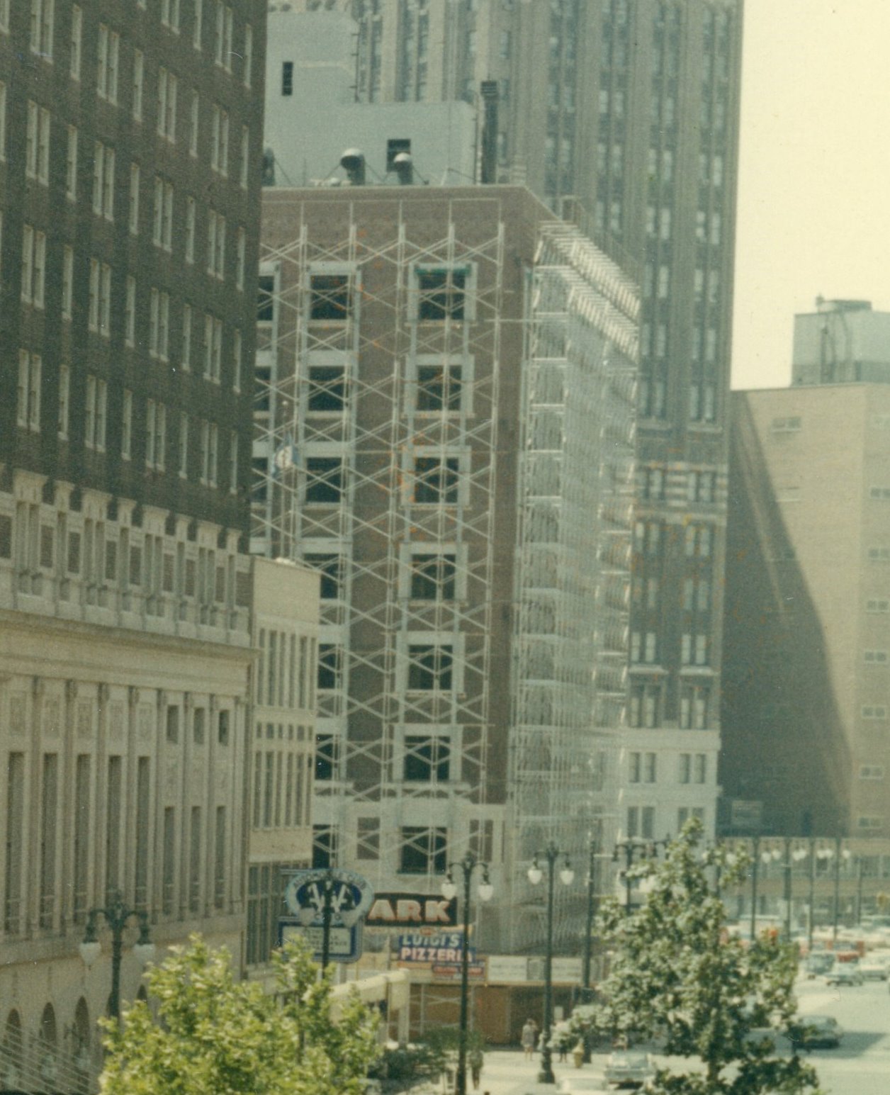 c. 1965, scaffolding up.