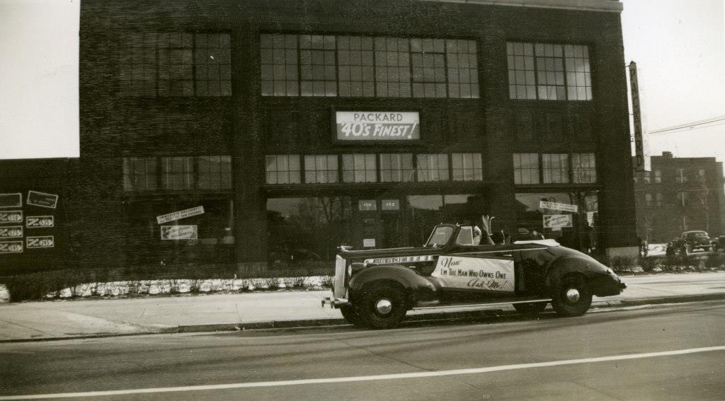 Santa Claus in a Packard, Hartford, CT. 1939.