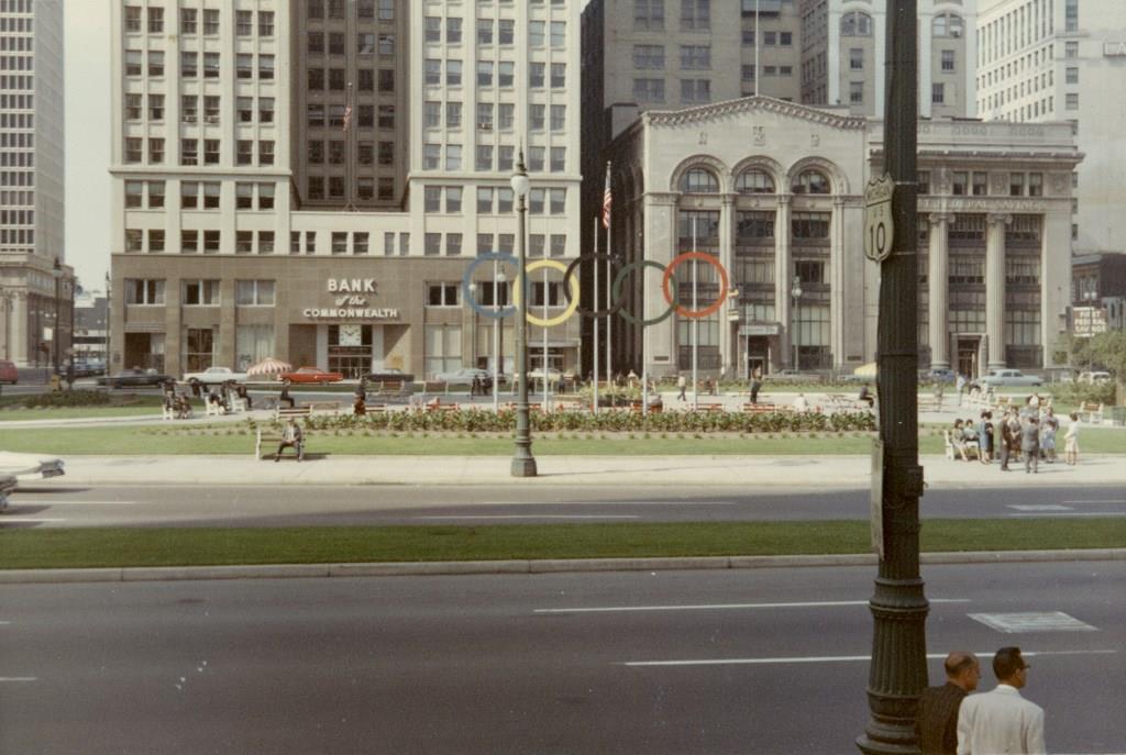 1964, view of the park displays the city’s hope of hosting a Summer Olympic Games.