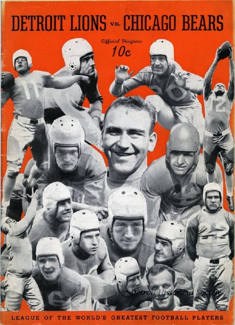 Bears - Lions 1936 program 1966057027