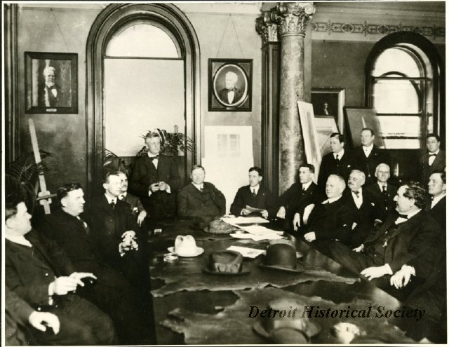 John Dodge seated next to the Mayor