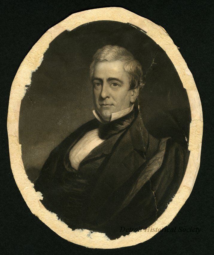 Portrait engraving of Dr. Zina Pitcher, c.1852