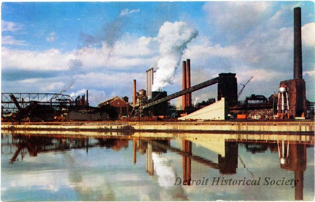 Ford Rouge Complex postcard, 1960s