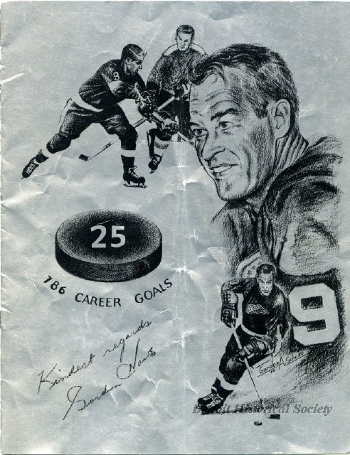 Booklet commemorating Gordie Howe, 1972 - 2007.004.460