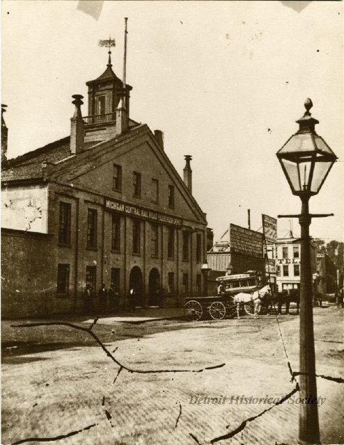 Michigan Central Railroad Depot in Detroit, 1870s - 2008.112.196