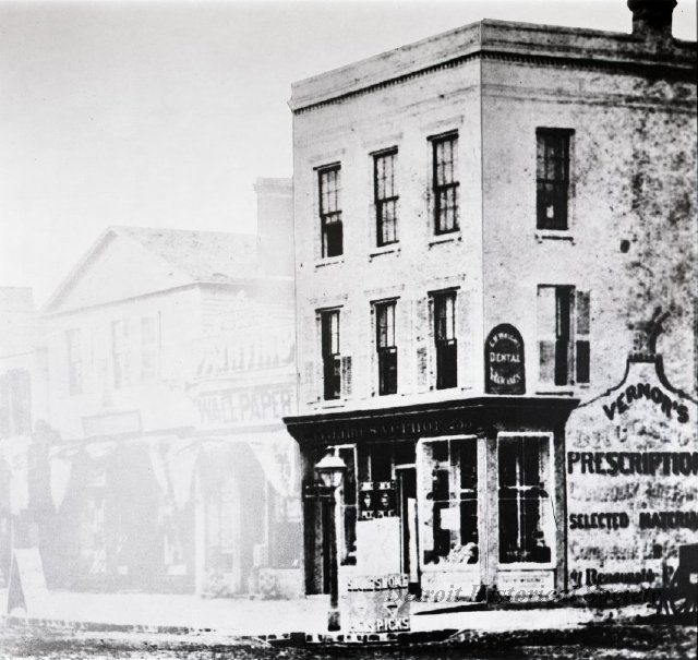 Vernor's Pharmacy on Woodward, 1870s - 2009.004.168c