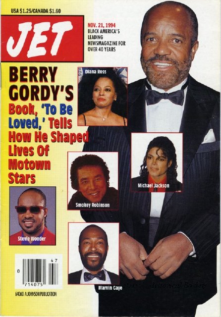 Berry Gordy Jr. featured on the cover of Jet Magazine, 1994