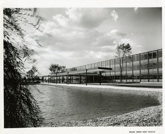 Photo from the grounds of the General Motors Technical Center, 1966 - 2012.022.219