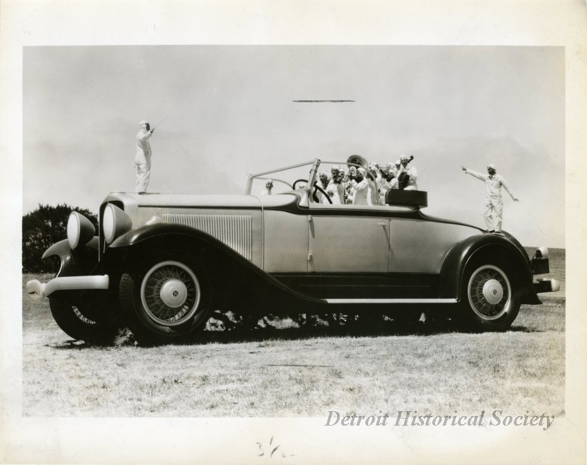 Production still featuring the Studebaker Champions Orchestra, 1930 – 2012.032.013